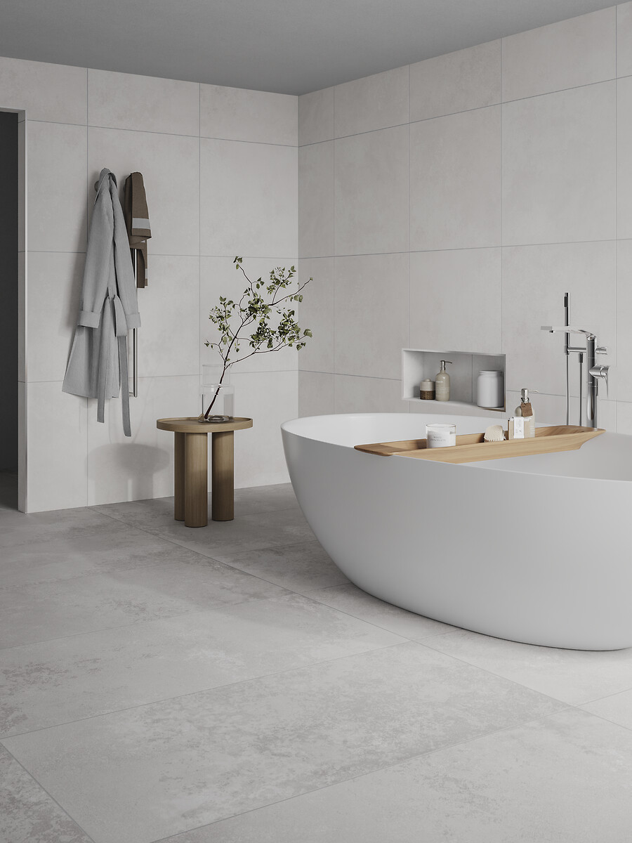 Modern kitchen interior showcasing Tile Warehouse tiles